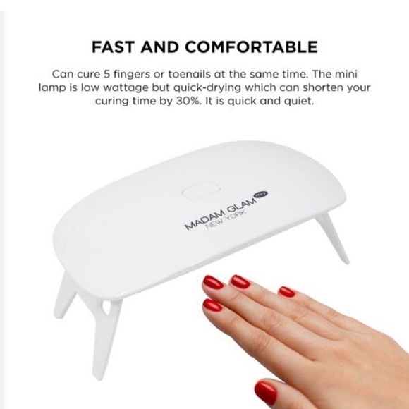 Madam Glam Mini UV/LED Lamp in White - Picture 2 of 5